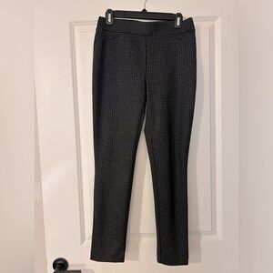 Calvin Klein black/grey horehound stretch pant.